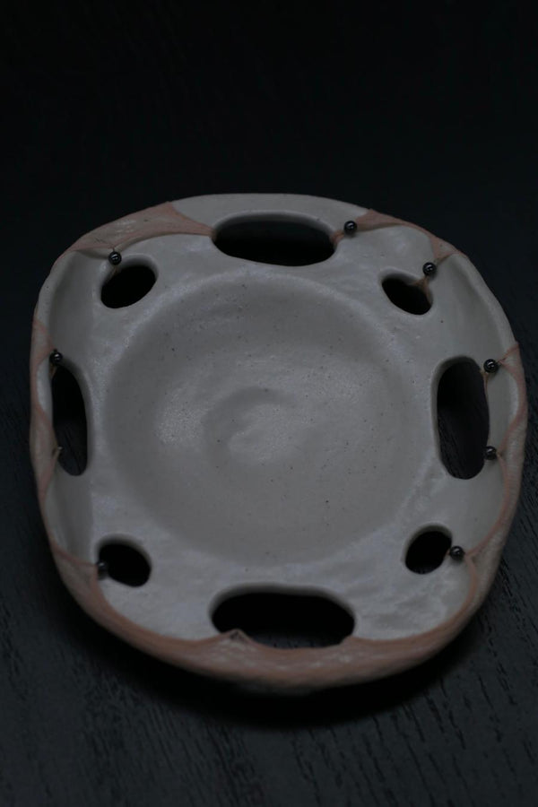 Rui Zhou Installation Vessel Collection RUI-RSS23DC03-FXBP Fan White Plate PR2